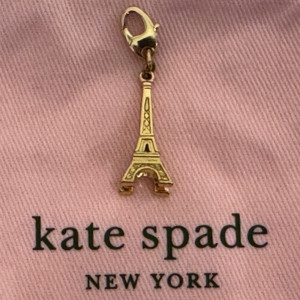 KATE SPADE Eiffel Tower 12 KT Plated Vintage Charm (No Bracelet) - Picture 4 of 8
